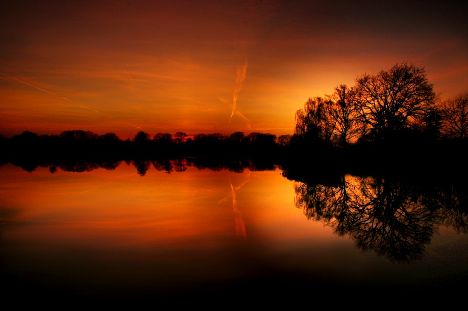 Abendstimmung Afterglow Backlit photo