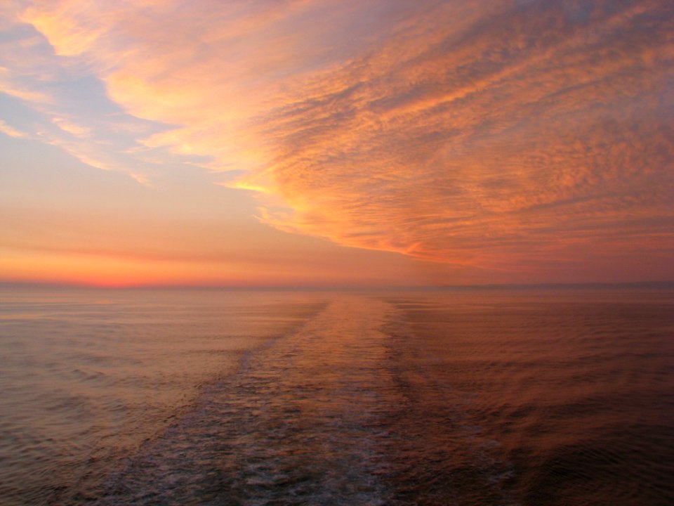 Calm Clouds Horizon
