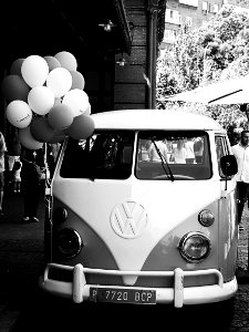 Automotive Balloons Black-and-white photo