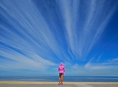 Beach Beautiful Clouds