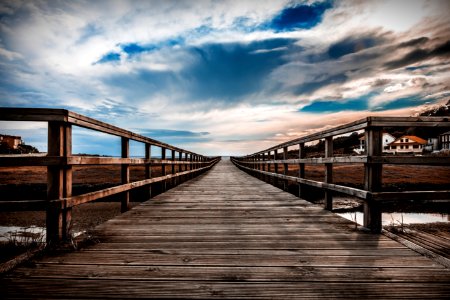 Beach Boardwalk Bridge photo