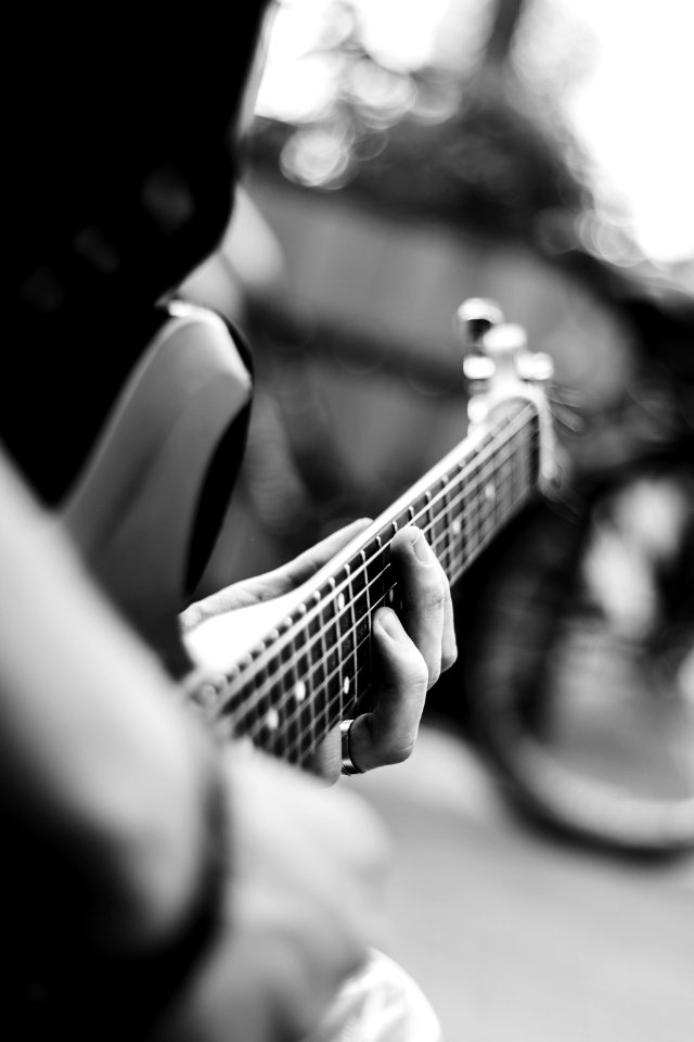 Band Black-and-white Blur photo