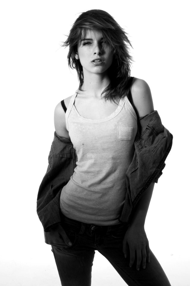 Attractive Beautiful Black-and-white