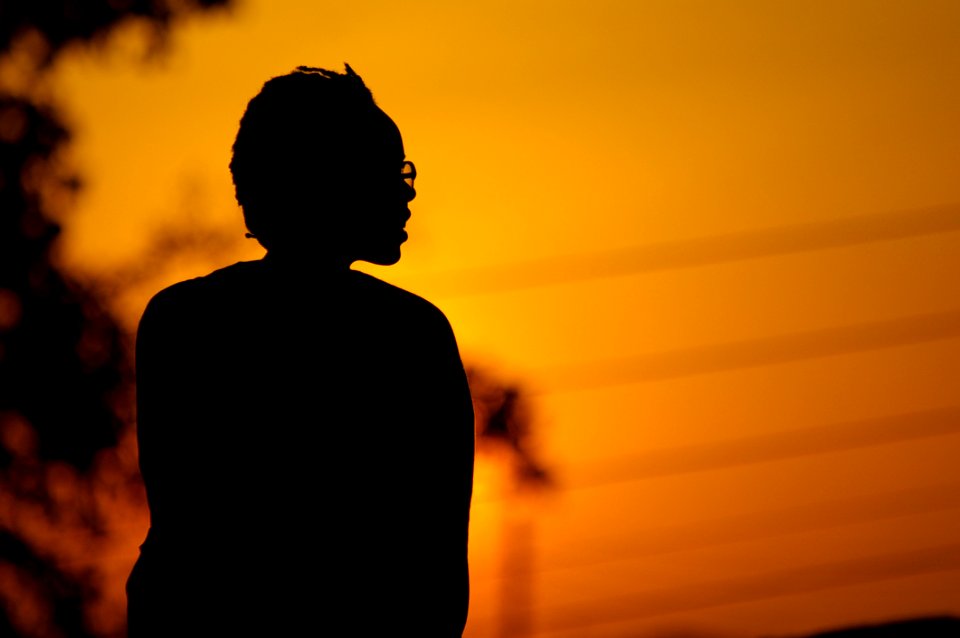 Adult Africa Backlit