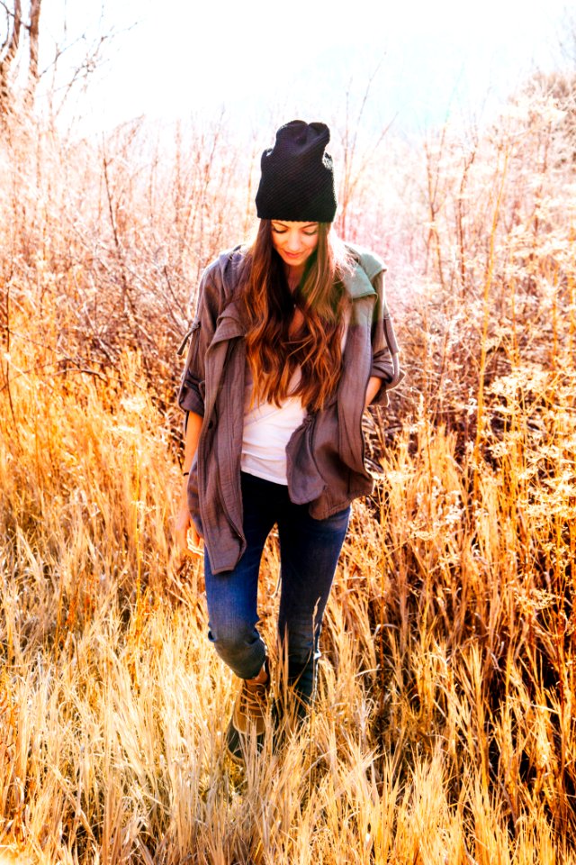 Photo Of A Woman At The Field photo