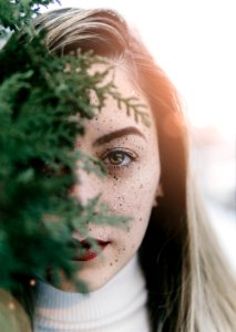 Macro Photography Of Gray Haired Woman