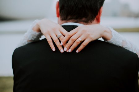 Man Wearing Black Suit Jacket photo