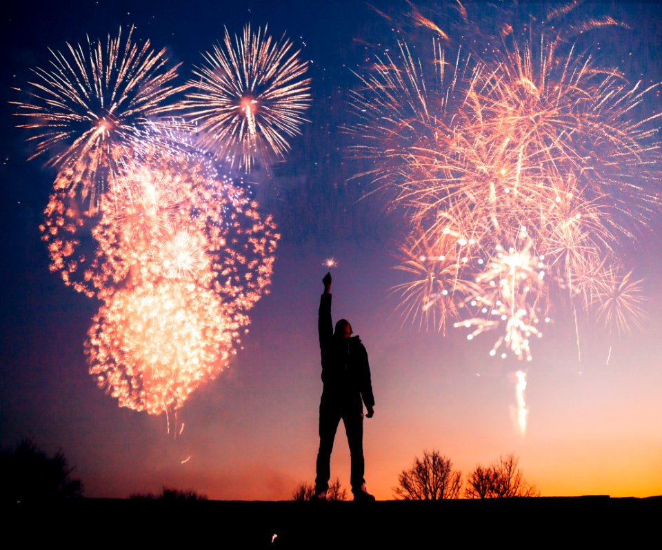 Man With Fireworks