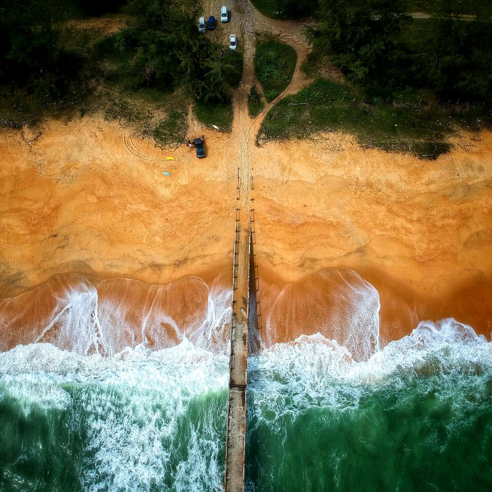 Four Cars Near The Body Of Water