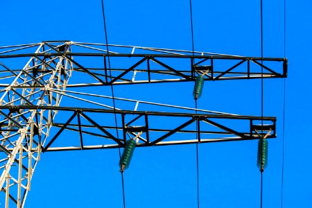 Overhead Power Line Electricity Electrical Supply Structure photo