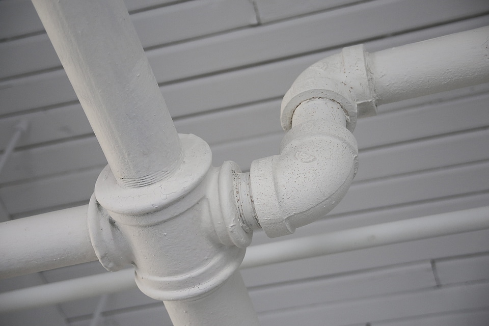 Pipeline white industrial
