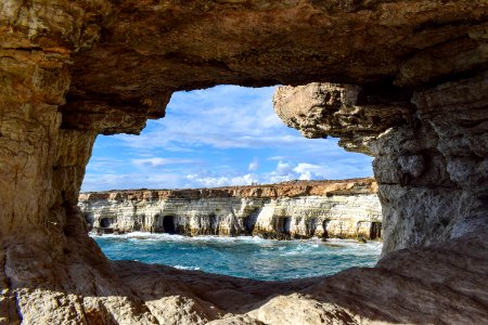 Natural Arch Rock Sea Cave Formation photo