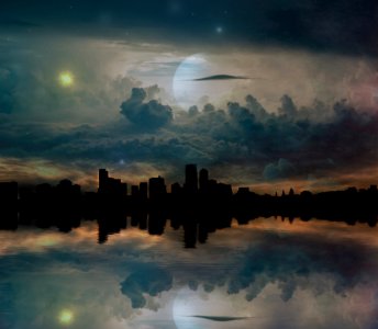 Sky Reflection Nature Atmosphere photo