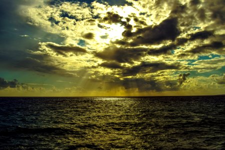 Sky Horizon Sea Water photo