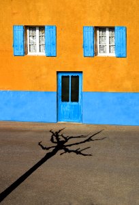Blue Yellow Wall Sky