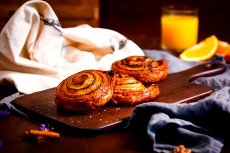 Brunch Food Breakfast Danish Pastry photo