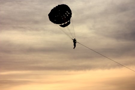 Parachute Sky Parasailing Parachuting