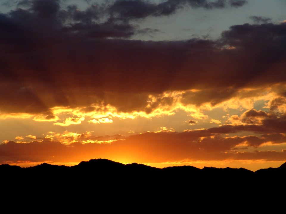 Sky Afterglow Cloud Horizon