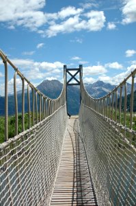 Bridge Suspension Bridge Sky Fixed Link