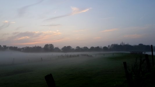 Sky Dawn Mist Fog