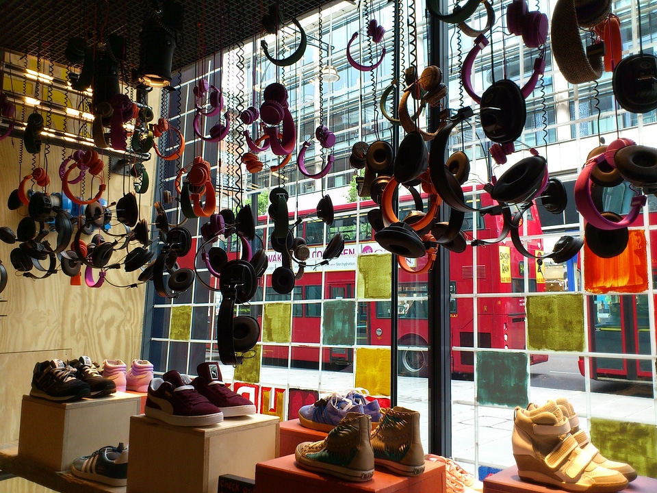Window colorful shop