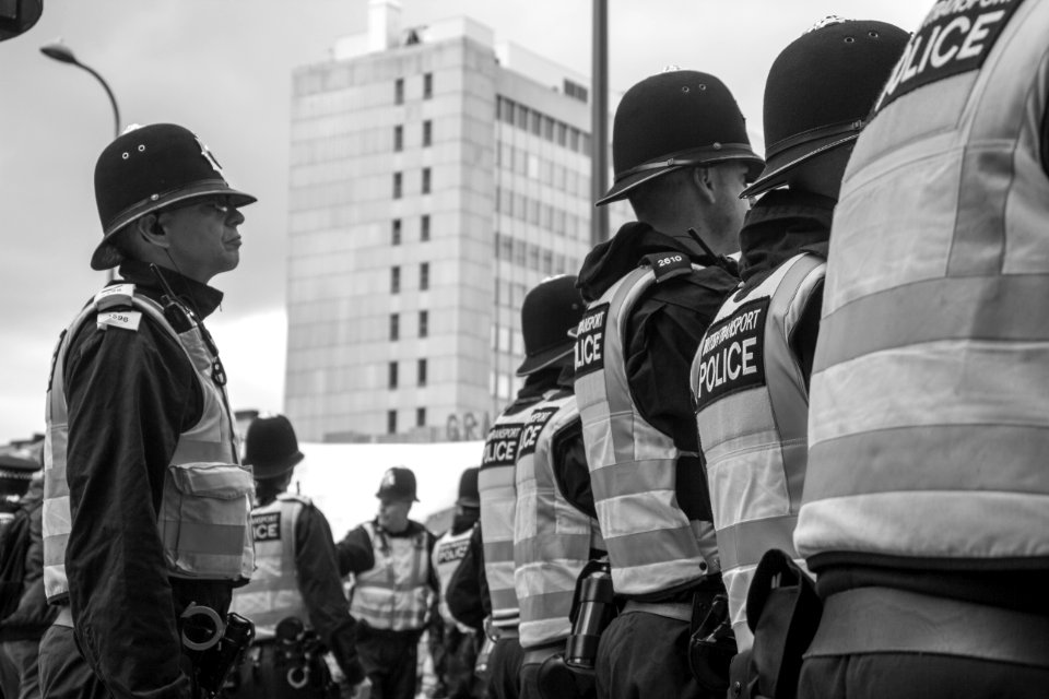 Police Black And White Profession Militia photo