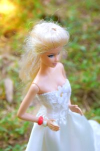 Doll Gown Human Hair Color Bride
