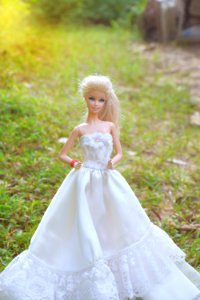 Gown Bride Wedding Dress Doll