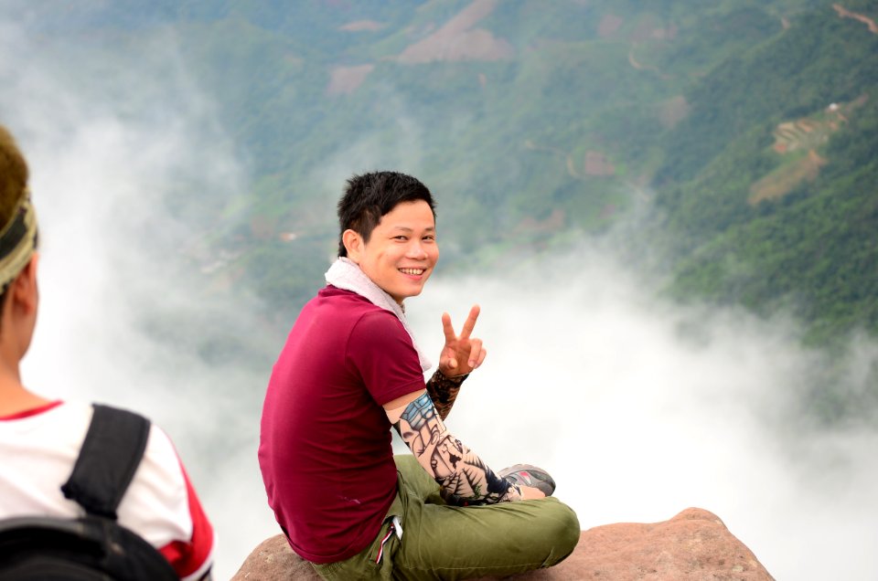 Sitting Mountainous Landforms Vacation Sky