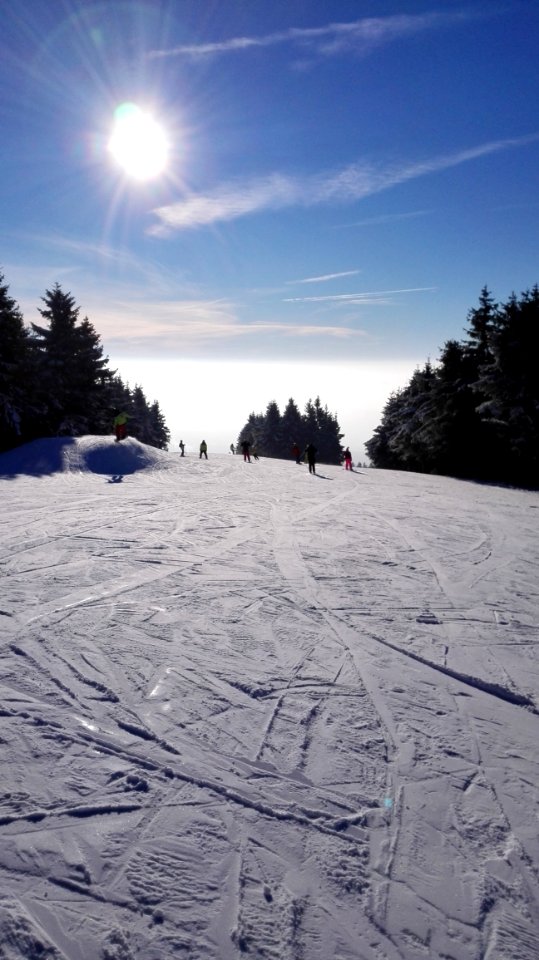 Snow Sky Winter Piste
