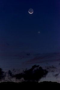 Sky Atmosphere Moon Daytime photo