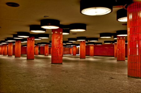Red Structure Lighting Flooring