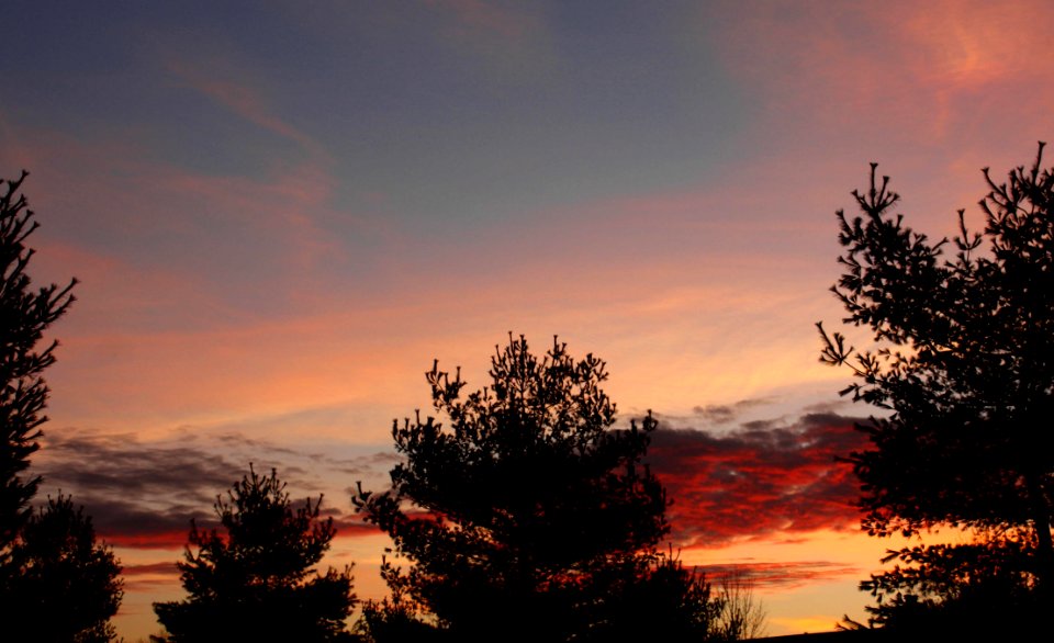 Sky Red Sky At Morning Afterglow Cloud