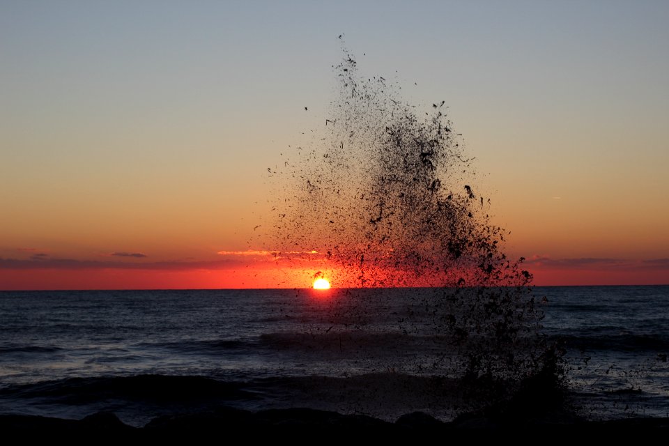Sea Body Of Water Horizon Sunset
