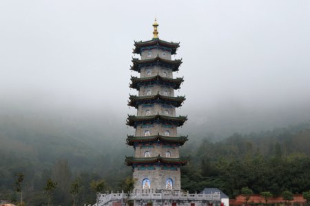 Chinese Architecture Tower Pagoda Landmark photo