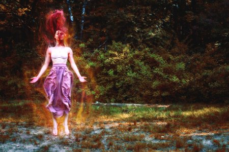 Nature Painting Tree Girl