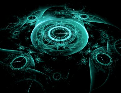 Fractal Art Circle Organism Computer Wallpaper photo