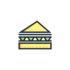 Yellow Line Triangle Area