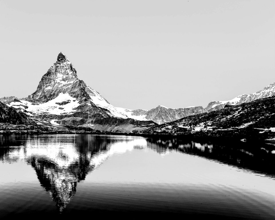 Reflection White Nature Black And White
