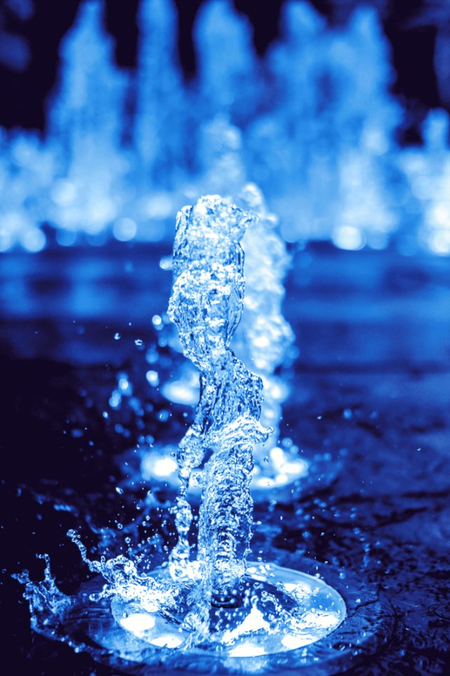 Timelapse Photography Off Water Fountain
