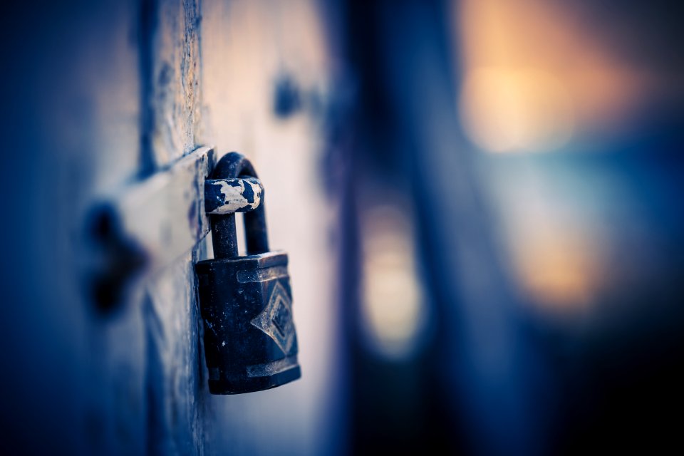 Black Metal Padlock