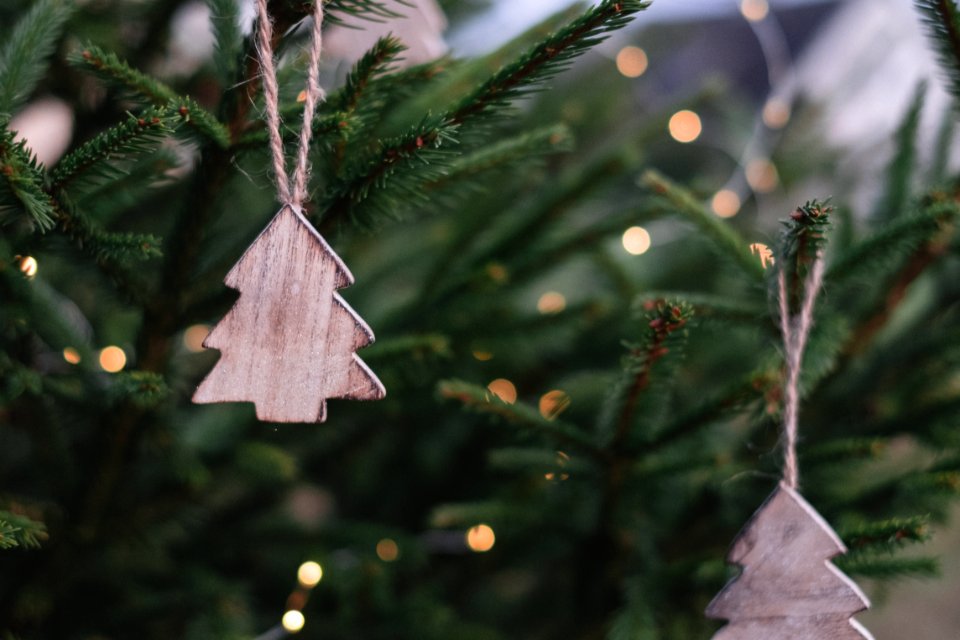 Christmas Ornaments On Christmas Tree photo