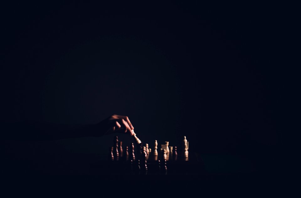 Person Holding Chess Piece