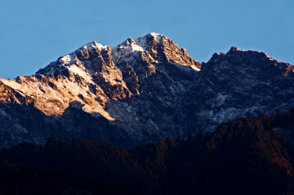 Brown And White Mountain Under Clear Sky photo