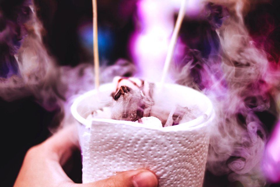 Cold Marshmallows In Cup
