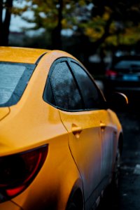 Closeup Photography Of Yellow Car photo