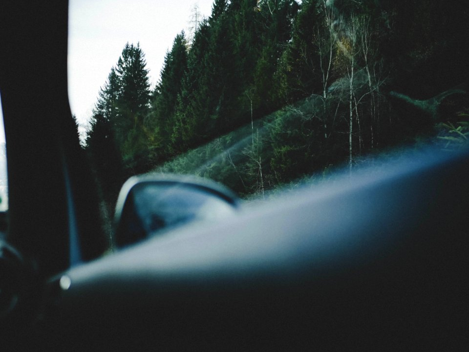 Black Car Side Mirror