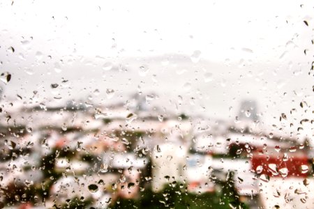 Rain Drops On Window photo