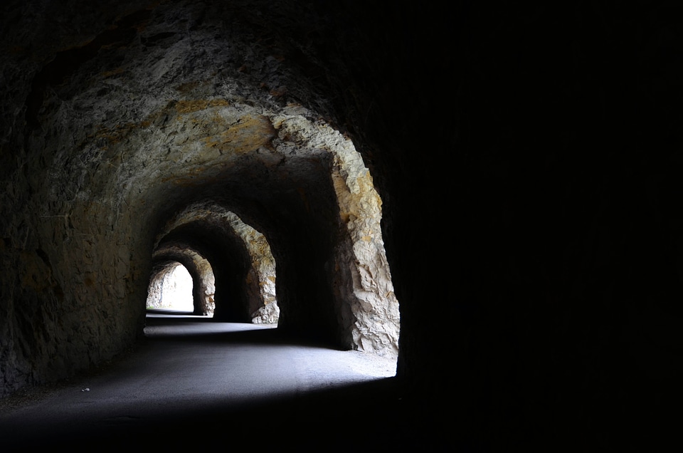 Via mountain tunnels photo