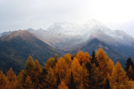 Aerial Photography Of A Mountain photo